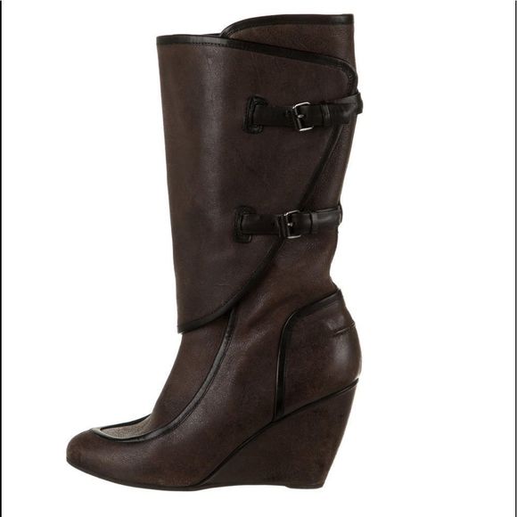 BALENCIAGA Mid-calf Wedge boots - Picture 3 of 5